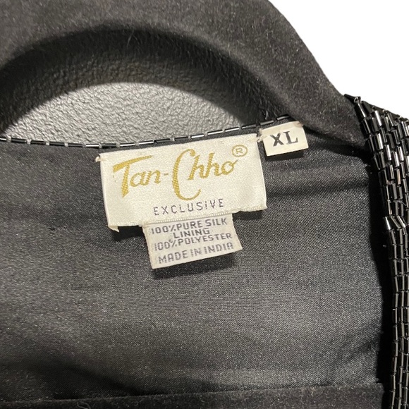 BEAUTIFUL VINTAGE “BALMAIN” STYLE HAND BEADED CARDIGAN - Picture 7 of 9